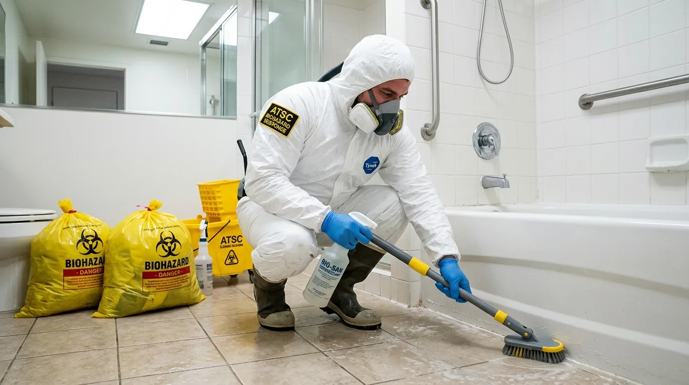 Decontamination equipment deployed for Blood Cleanup in Cortland